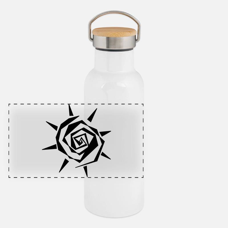 Sonne Panorama Thermosflasche mit Bambusdeckel