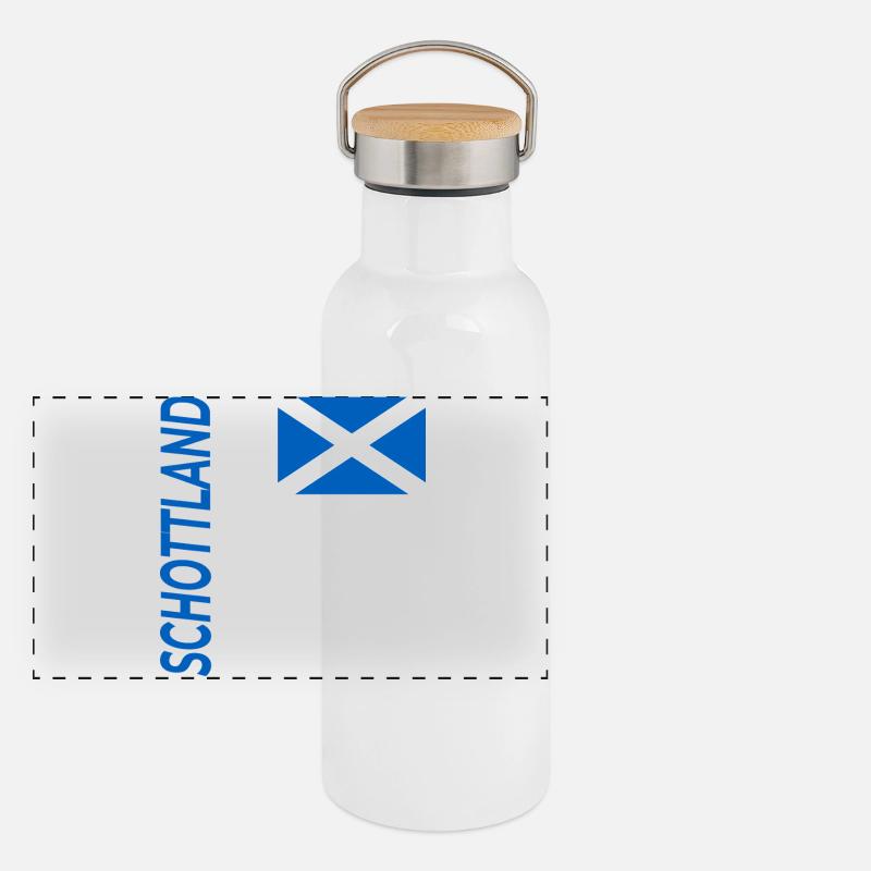 Panorama Thermosflasche mit Bambusdeckel