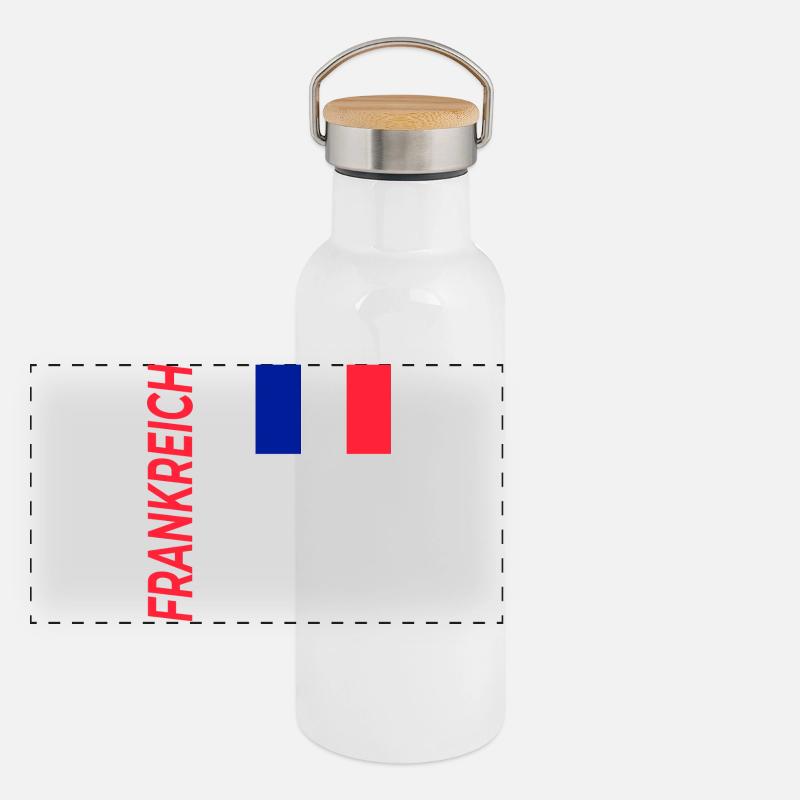 Calais Gourde isotherme avec bouchon en bambou