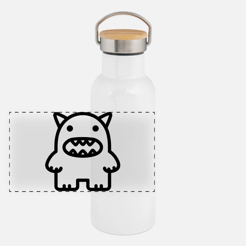 Ungeheuer Panorama Thermosflasche mit Bambusdeckel