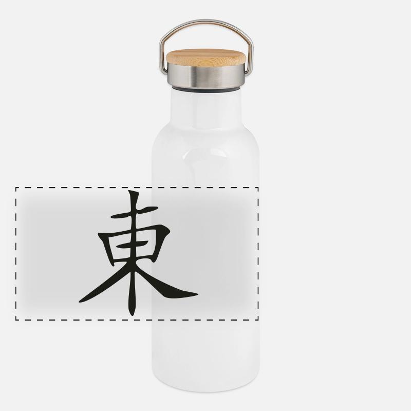Osten Panorama Thermosflasche mit Bambusdeckel