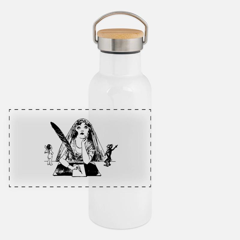 author Panoramic Thermal Bottle with Bamboo Lid