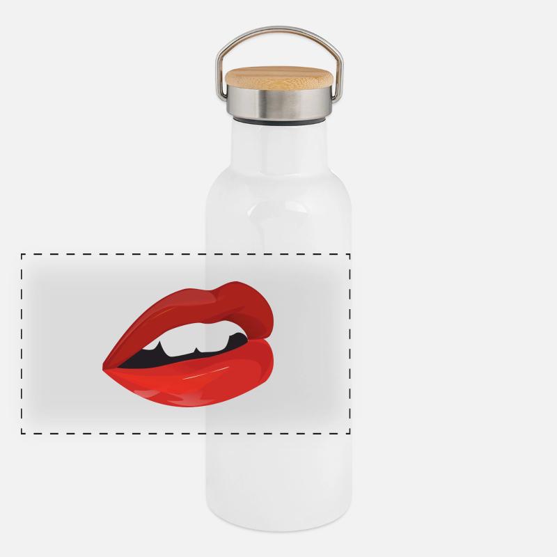 lips Panoramic Thermal Bottle with Bamboo Lid