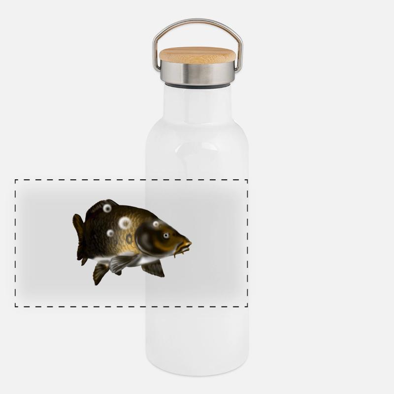 Gourde isotherme avec bouchon en bambou