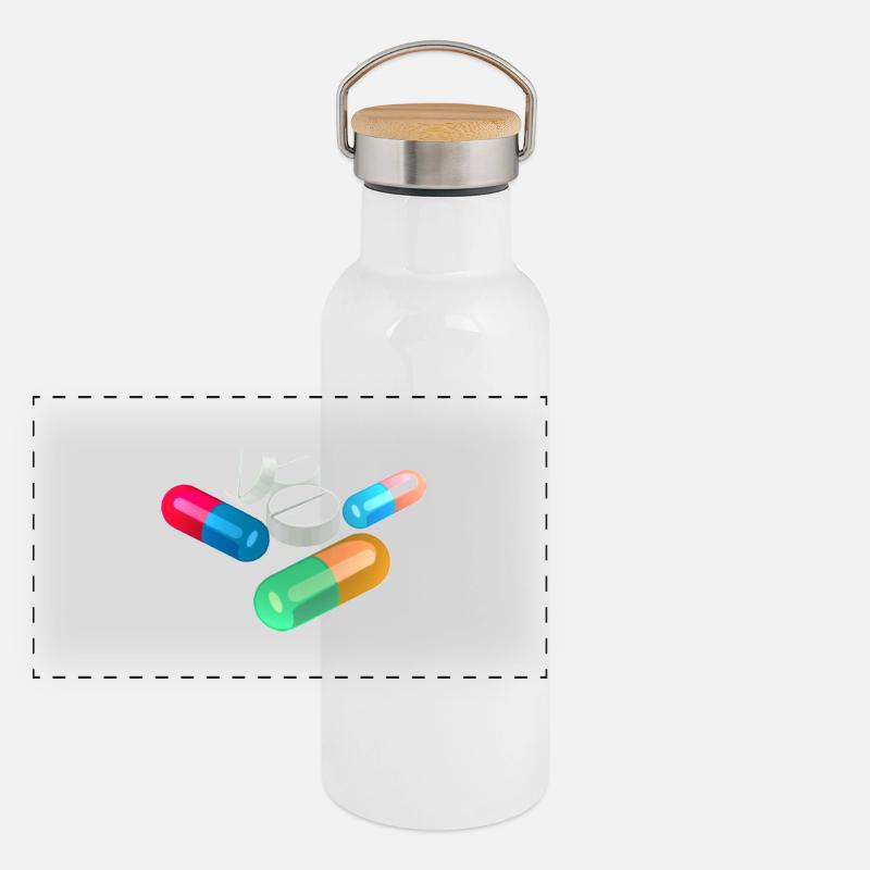 pills Panoramic Thermal Bottle with Bamboo Lid