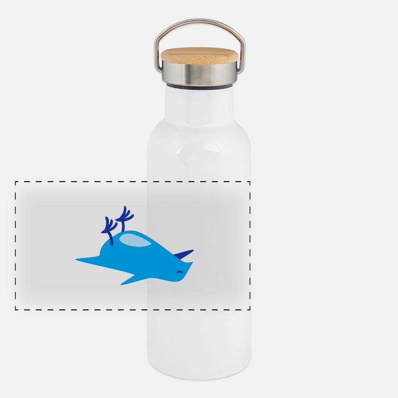 oiseau mort / dead bird (3c) Gourde isotherme avec bouchon en bambou