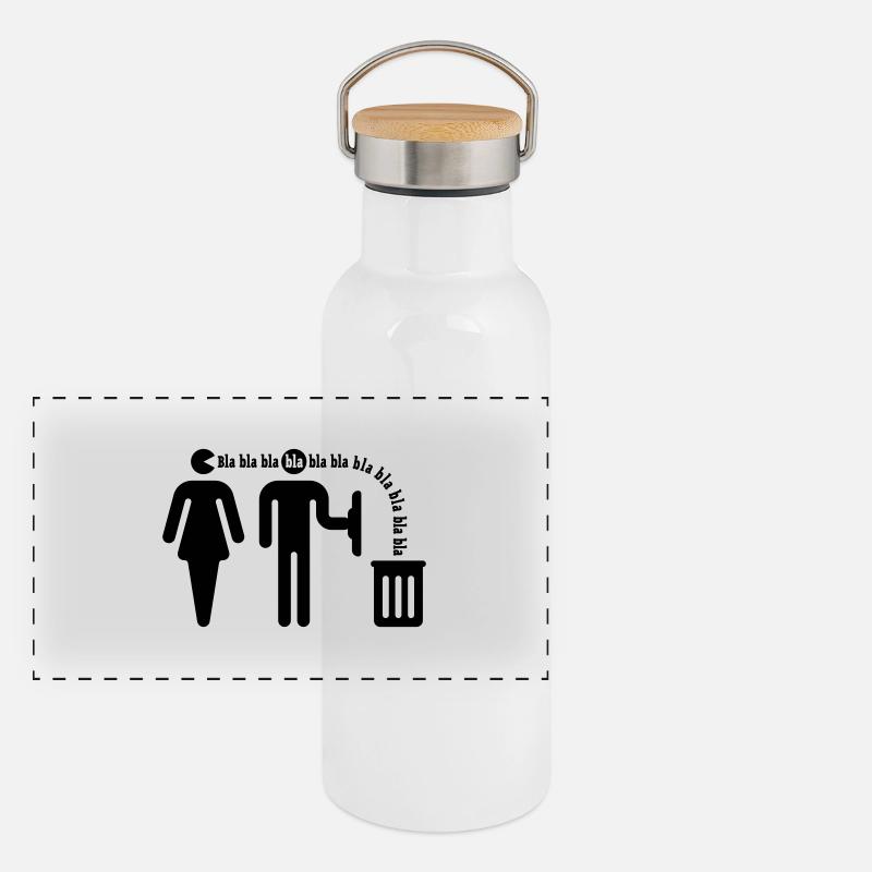Bla bla bla / Frauenversteher Panoramic Thermal Bottle with Bamboo Lid