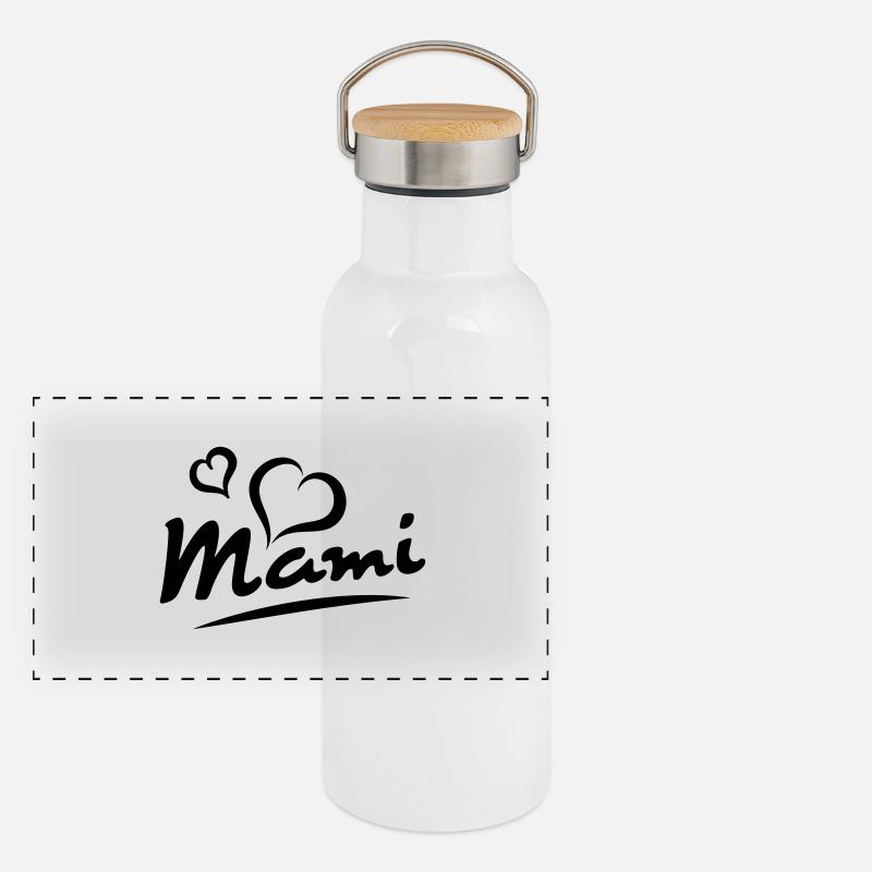 Mami Panorama Thermosflasche mit Bambusdeckel