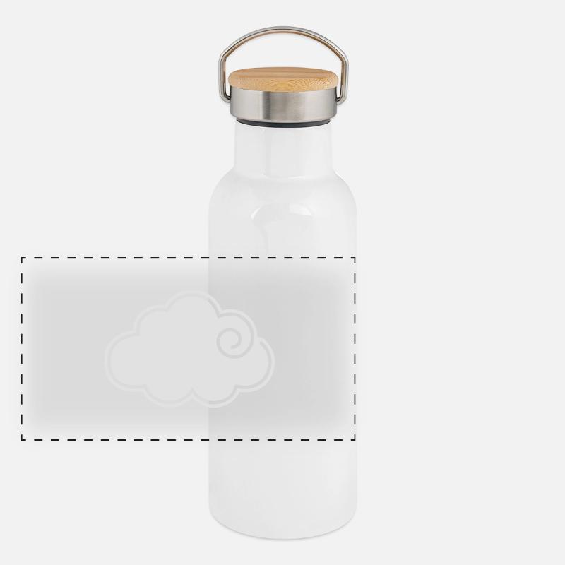 Nuage Gourde isotherme avec bouchon en bambou