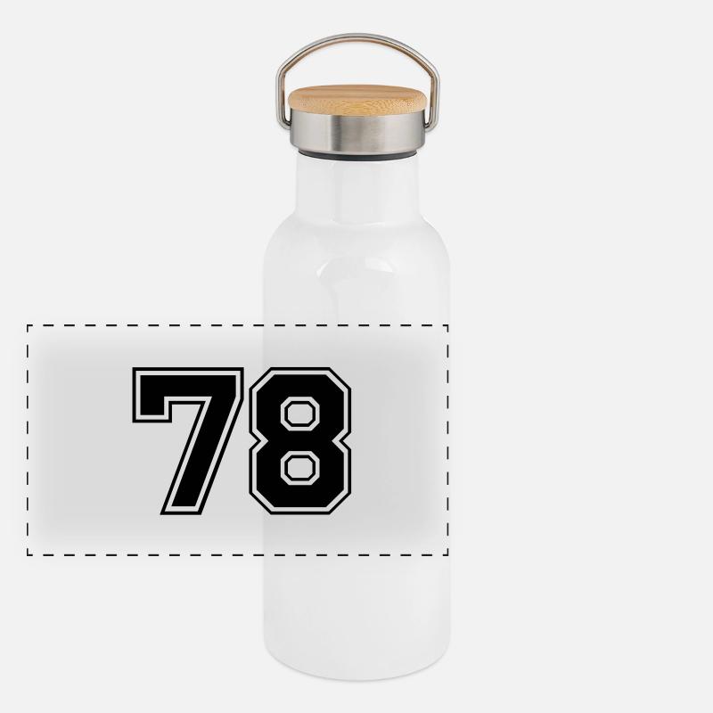78 Panorama Thermosflasche mit Bambusdeckel