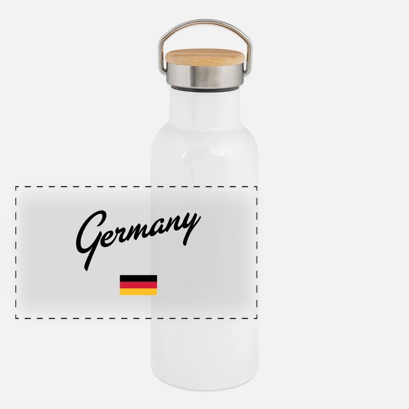 Germany Panoramic Thermal Bottle with Bamboo Lid