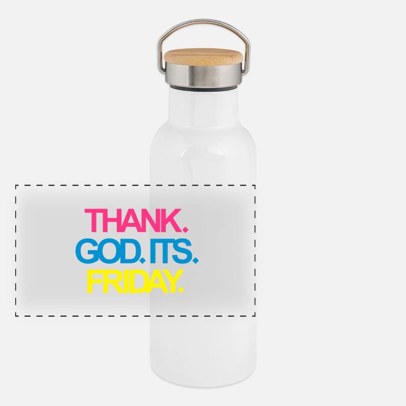 It's Friday! Panoramic Thermal Bottle with Bamboo Lid