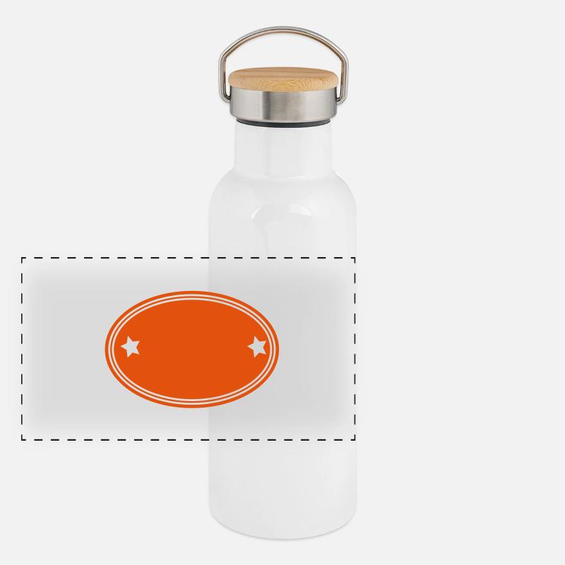frame Panoramic Thermal Bottle with Bamboo Lid