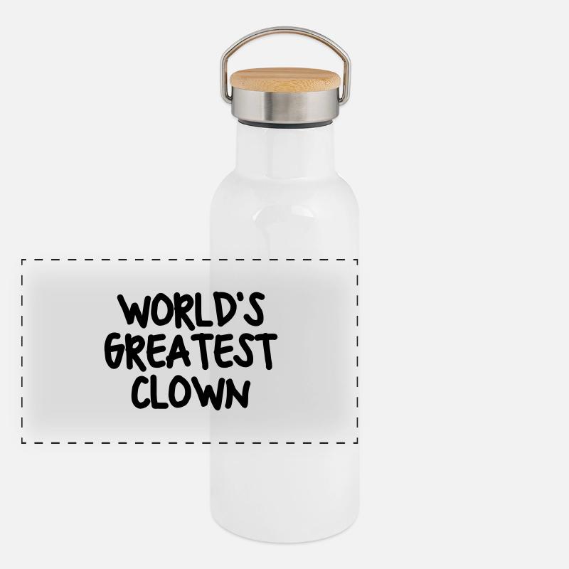 worlds greatest clown Gourde isotherme avec bouchon en bambou