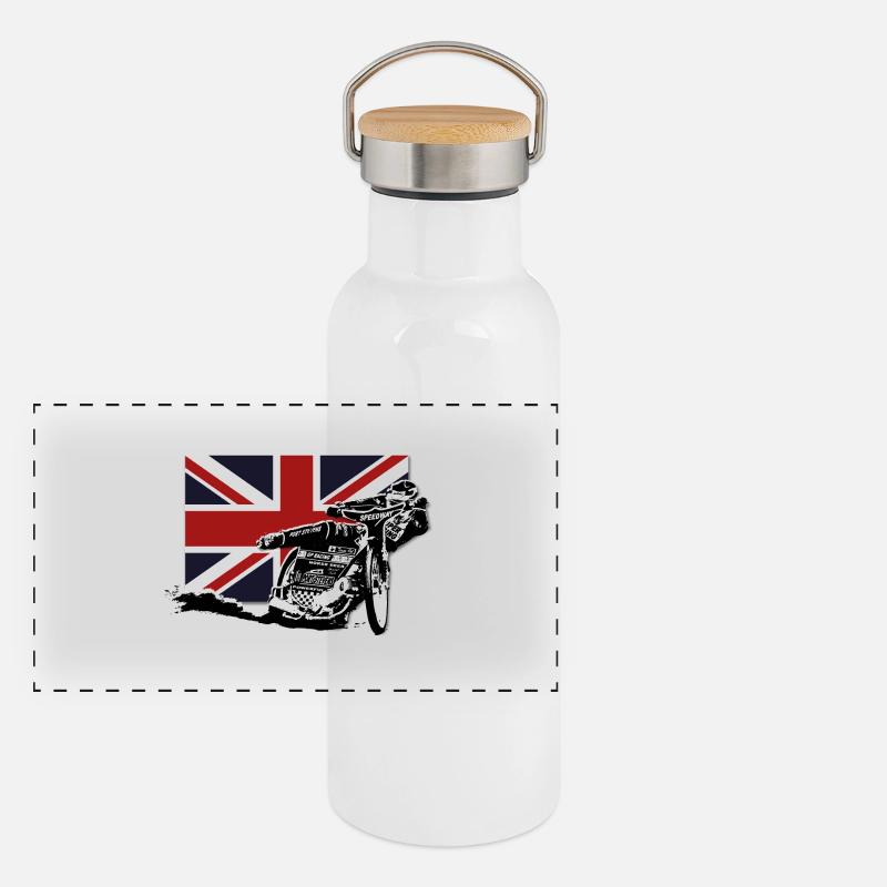 Speedway - Union Jack Panoramic Thermal Bottle with Bamboo Lid