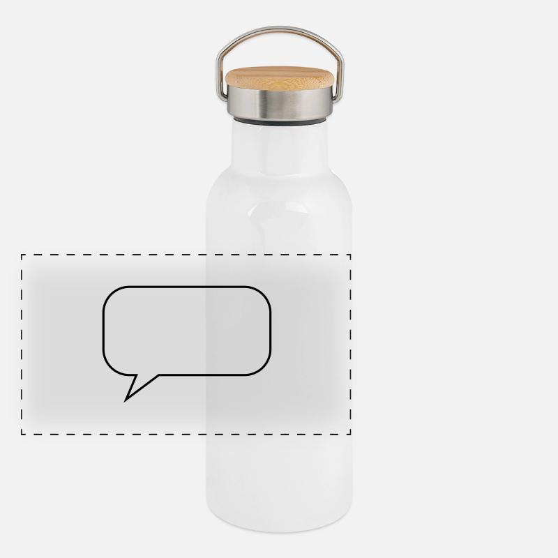 bubble design Panoramic Thermal Bottle with Bamboo Lid