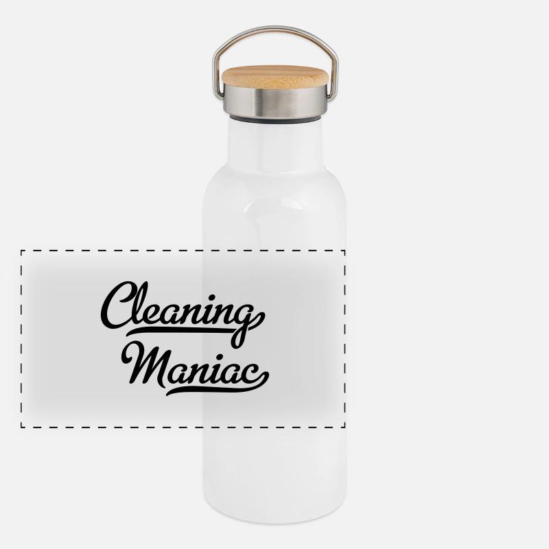 Cleaning devil Panoramic Thermal Bottle with Bamboo Lid