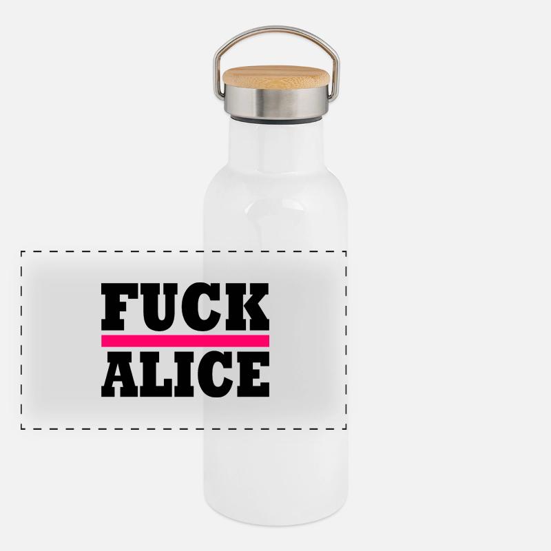 Baise alice Gourde isotherme avec bouchon en bambou