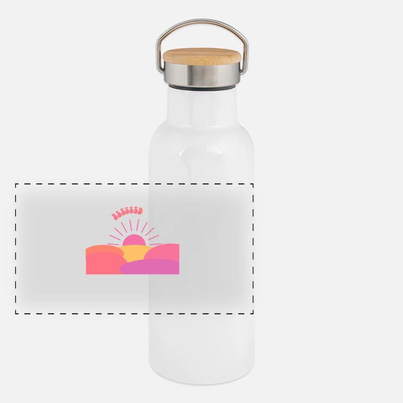 Gratitude for Every Day - Gift Idea Panoramic Thermal Bottle with Bamboo Lid