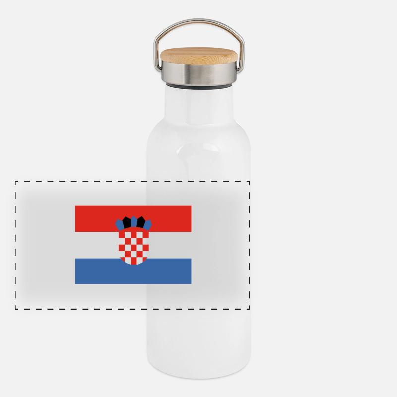 croatia Panoramic Thermal Bottle with Bamboo Lid