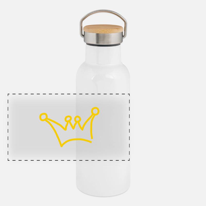 couronne Gourde isotherme avec bouchon en bambou
