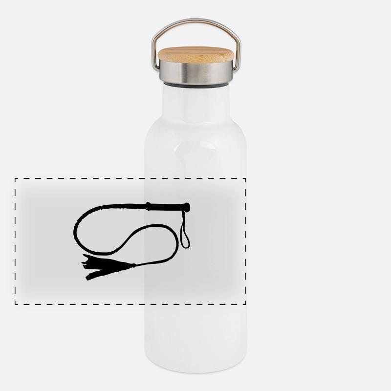 Peitsche Panorama Thermosflasche mit Bambusdeckel