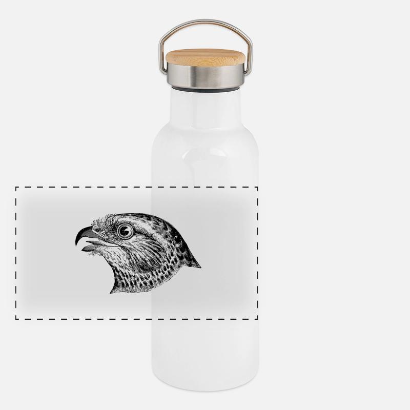 faucon Gourde isotherme avec bouchon en bambou