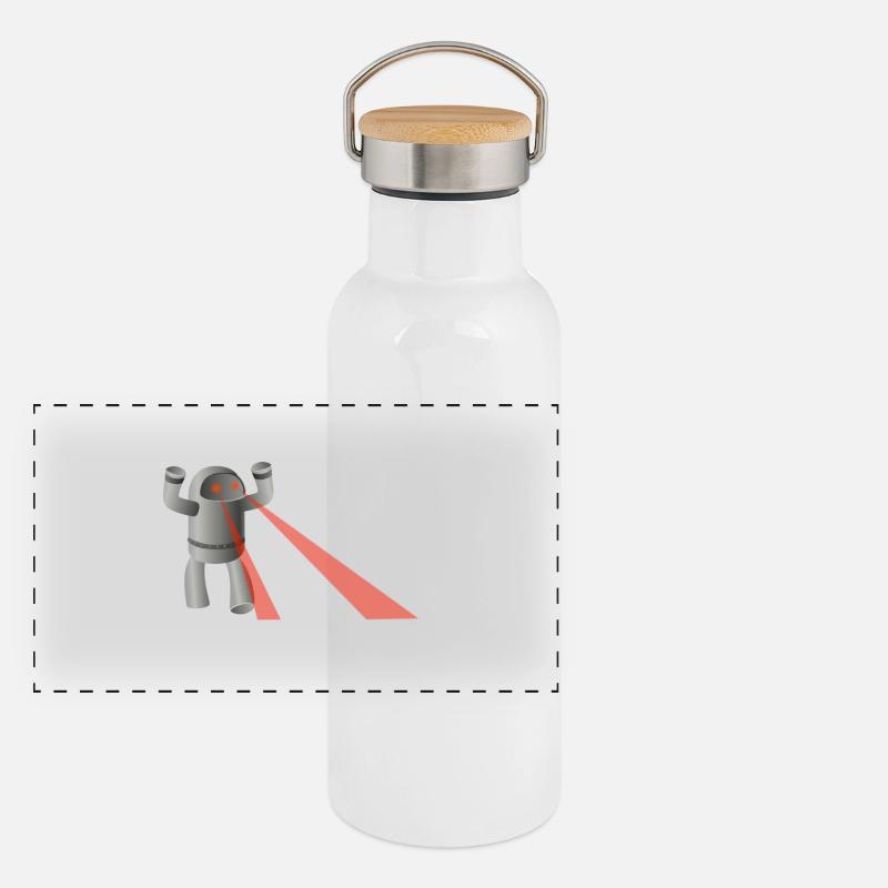 robot Gourde isotherme avec bouchon en bambou