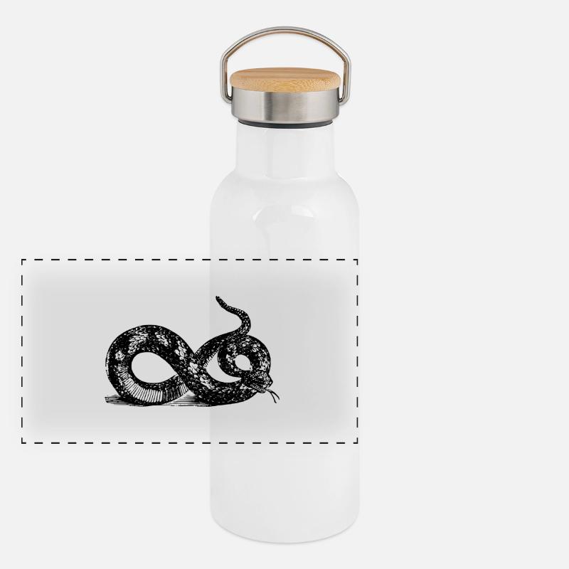 Snake Panoramic Thermal Bottle with Bamboo Lid
