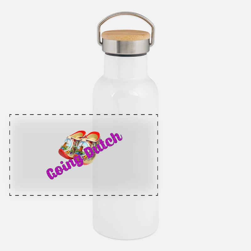 Going Dutch Panoramic Thermal Bottle with Bamboo Lid