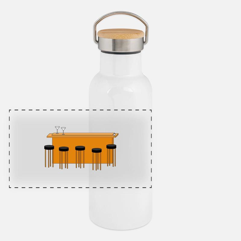 bar Panoramic Thermal Bottle with Bamboo Lid