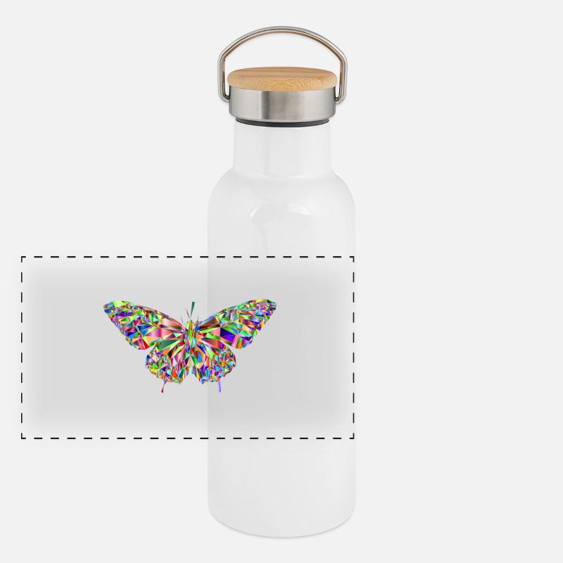 papillon Gourde isotherme avec bouchon en bambou