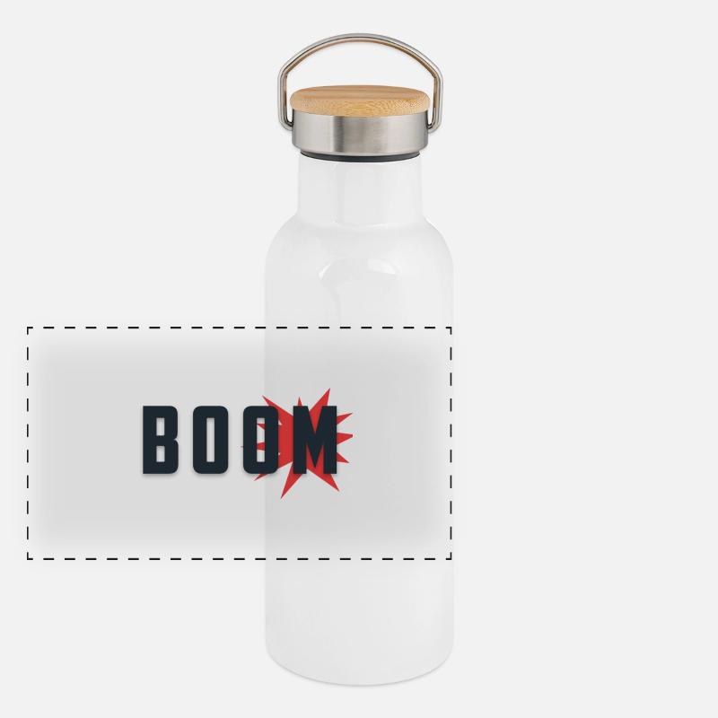 boom eksplosion Termoflaske med bambuslåg