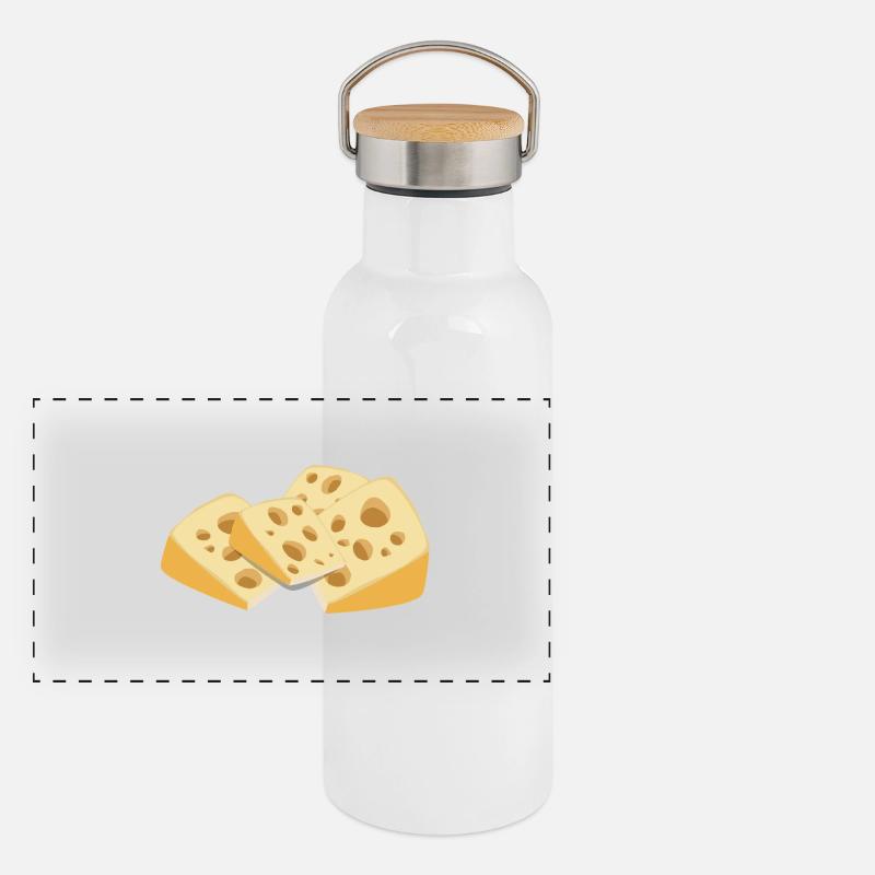 swiss cheese Panoramic Thermal Bottle with Bamboo Lid