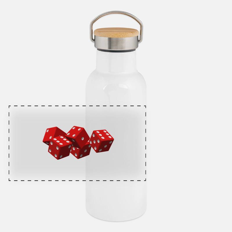 cubes Gourde isotherme avec bouchon en bambou