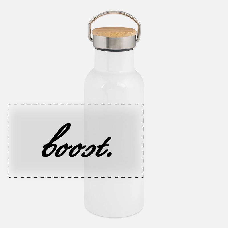 boost Panorama Thermosflasche mit Bambusdeckel