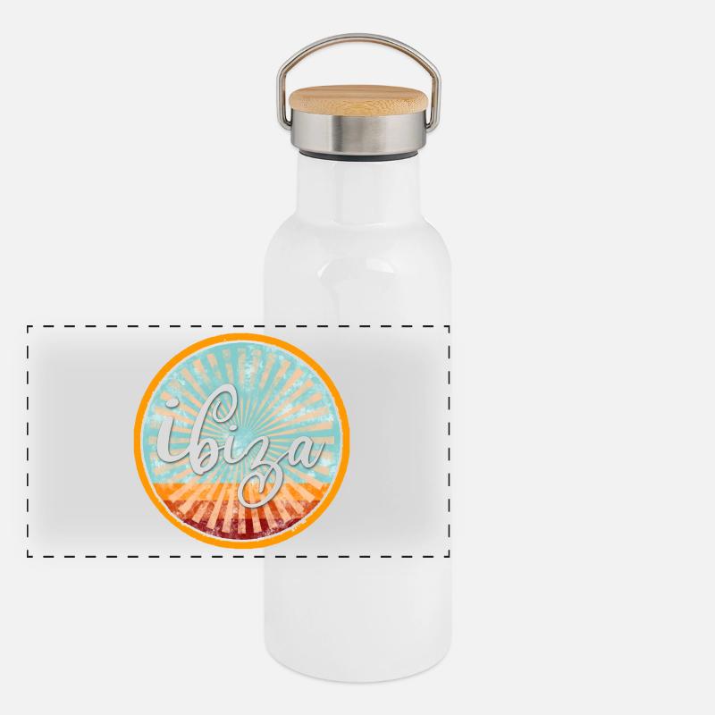 Ibiza sun Panoramic Thermal Bottle with Bamboo Lid
