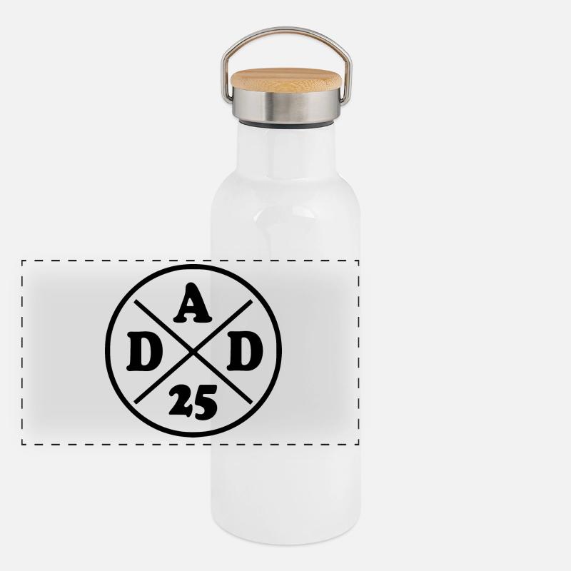 Dad 2025 - dad 25 Panorama Thermosflasche mit Bambusdeckel