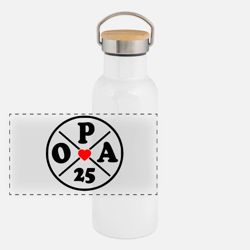Opa 2025 Panorama Thermosflasche mit Bambusdeckel