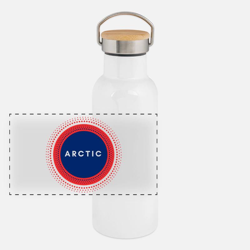 Arctic Panoramic Thermal Bottle with Bamboo Lid