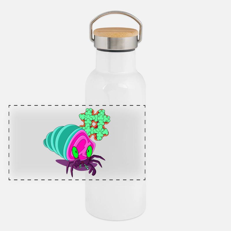 PRIMITIVE DOMAIN Panoramic Thermal Bottle with Bamboo Lid