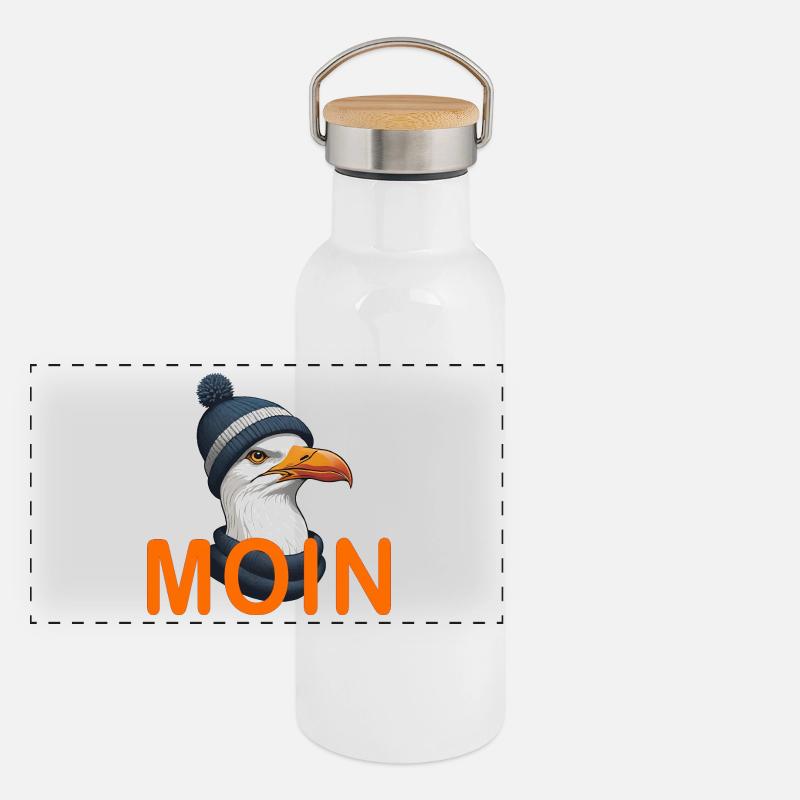 MOIN Panorama Thermosflasche mit Bambusdeckel