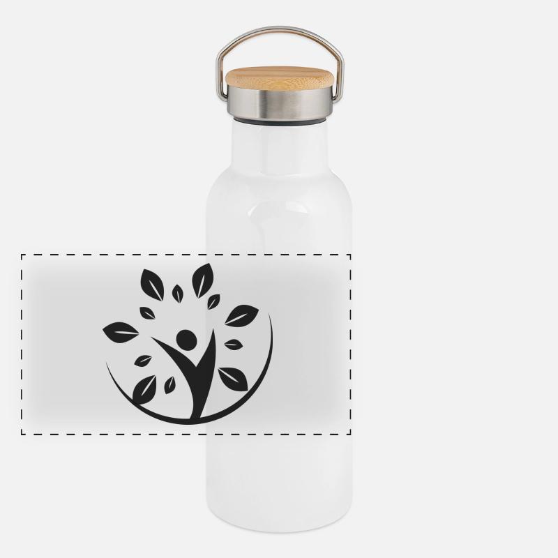 ecologia Thermos con coperchio in bambù