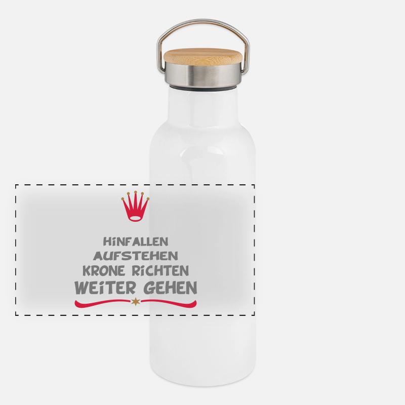 funny sayings Panoramic Thermal Bottle with Bamboo Lid