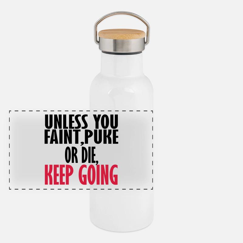 mach weiter Panorama Thermosflasche mit Bambusdeckel