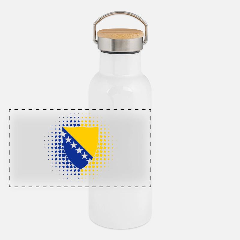 Bosnie Gourde isotherme avec bouchon en bambou