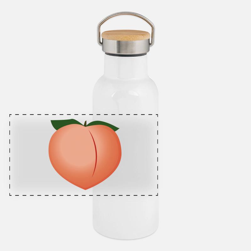 Pêche à la pêche Gourde isotherme avec bouchon en bambou