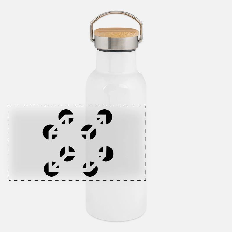 cube Panoramic Thermal Bottle with Bamboo Lid