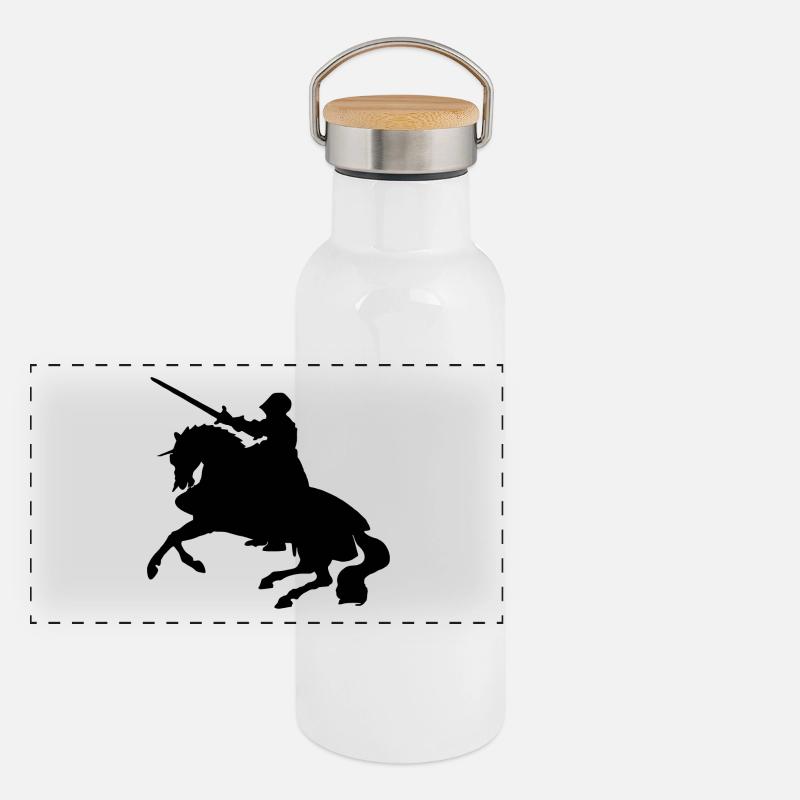 Knight Panoramic Thermal Bottle with Bamboo Lid