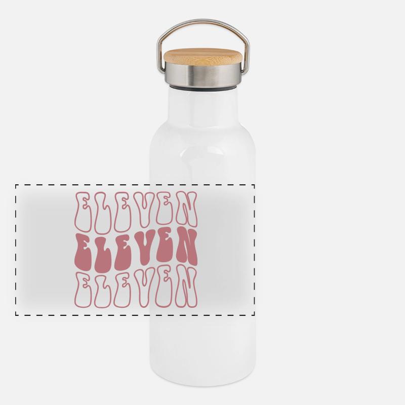 Onze 11e anniversaire pour les filles de 11 ans Gourde isotherme avec bouchon en bambou